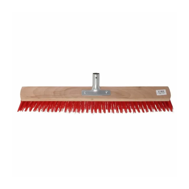 Talen Tools - bezemkop - buitenbezem - rood - hout/nylon - 60 cm - Top Merken Winkel